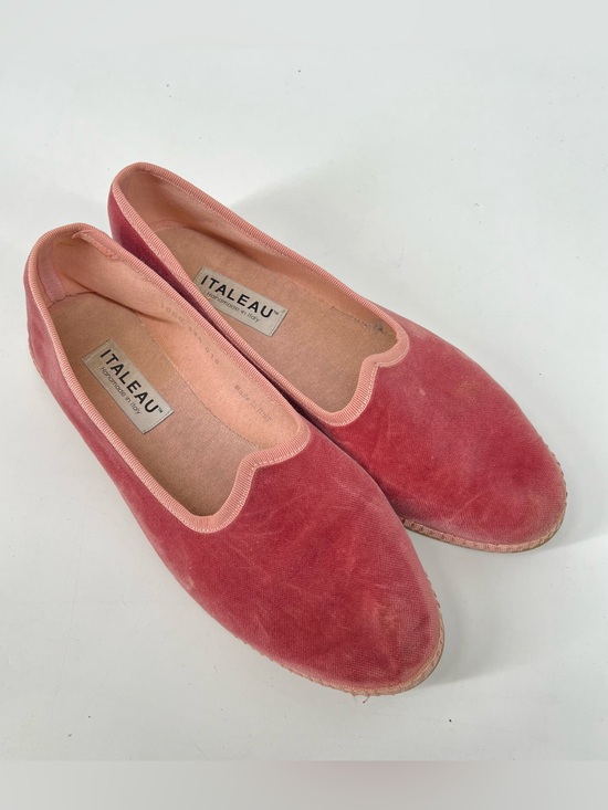 Italeau Shoes - ITALEAU Allegra Velvet Flats Women's Size 39.5 US 9 Handmade in Italy Comfort